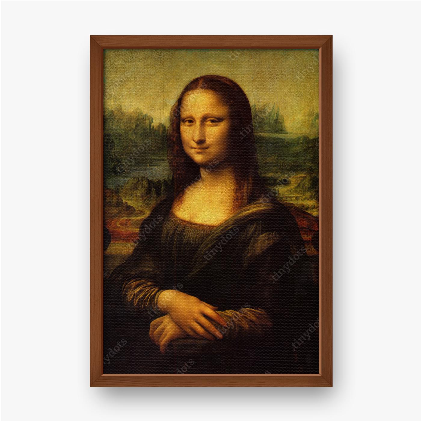 Obraz na płótnie w ramie Leonardo da Vinci Mona Lisa 1503